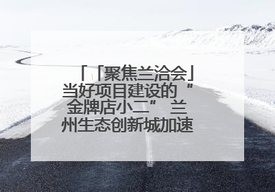 「聚焦兰洽会」当好项目建设的“金牌店小二” 兰州生态创新城加速推进项目建设