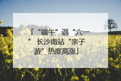 “端午”遇“六一” 长沙南站“亲子游”热度高涨