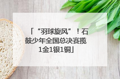 “羽球旋风”！石鼓少年全国总决赛揽1金1银1铜