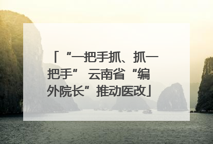 “一把手抓、抓一把手” 云南省“编外院长”推动医改