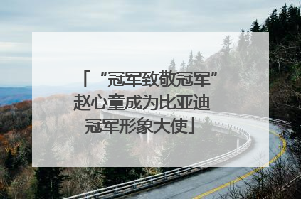 “冠军致敬冠军” 赵心童成为比亚迪冠军形象大使