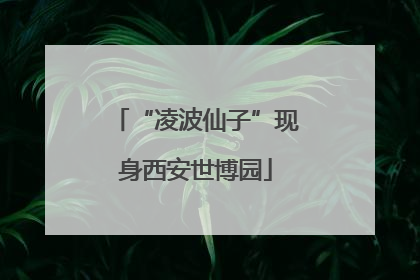 “凌波仙子”现身西安世博园