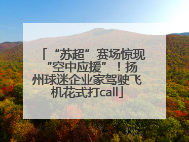 “苏超”赛场惊现 “空中应援”！扬州球迷企业家驾驶飞机花式打call
