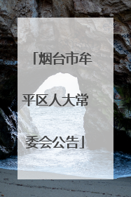烟台市牟平区人大常委会公告