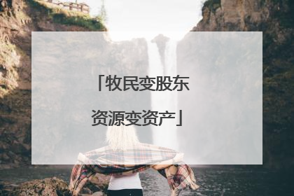 牧民变股东 资源变资产