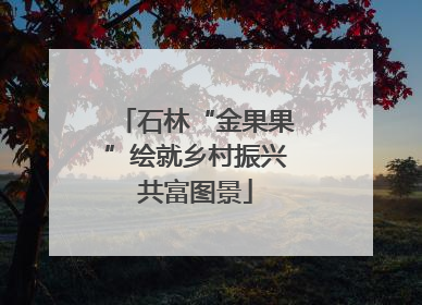 石林“金果果”绘就乡村振兴共富图景