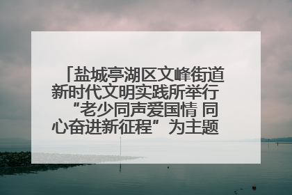 盐城亭湖区文峰街道新时代文明实践所举行“老少同声爱国情 同心奋进新征程”为主题的红色文化活动