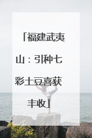 福建武夷山：引种七彩土豆喜获丰收