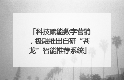 科技赋能数字营销，极融推出自研“苍龙”智能推荐系统