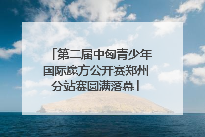 第二届中匈青少年国际魔方公开赛郑州分站赛圆满落幕