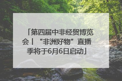 第四届中非经贸博览会丨“非洲好物”直播季将于6月6日启动