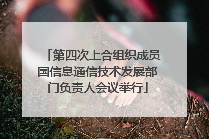 第四次上合组织成员国信息通信技术发展部门负责人会议举行