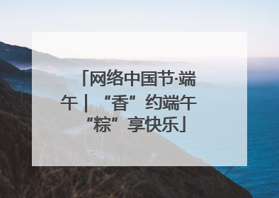 网络中国节·端午｜“香”约端午 “粽”享快乐