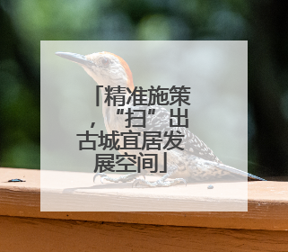 精准施策，“扫”出古城宜居发展空间