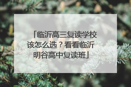 临沂高三复读学校该怎么选？看看临沂明谷高中复读班