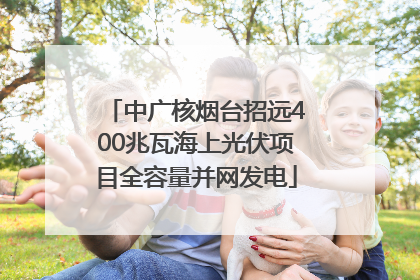 中广核烟台招远400兆瓦海上光伏项目全容量并网发电