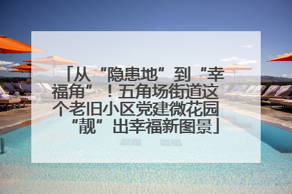 从“隐患地”到“幸福角”！五角场街道这个老旧小区党建微花园“靓”出幸福新图景