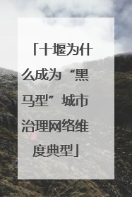 十堰为什么成为“黑马型”城市治理网络维度典型