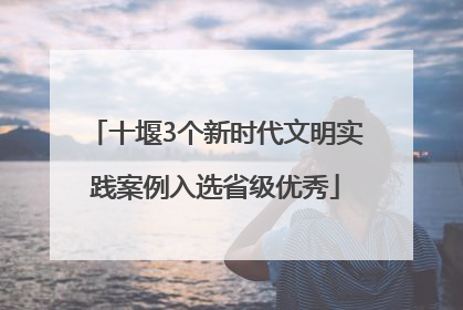 十堰3个新时代文明实践案例入选省级优秀