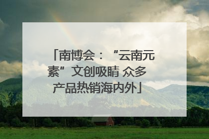 南博会：“云南元素”文创吸睛 众多产品热销海内外