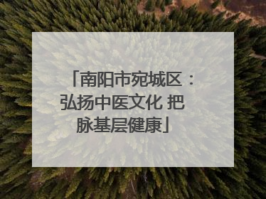 南阳市宛城区：弘扬中医文化 把脉基层健康