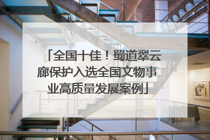 全国十佳！蜀道翠云廊保护入选全国文物事业高质量发展案例