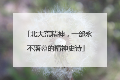 北大荒精神，一部永不落幕的精神史诗
