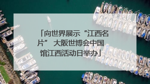向世界展示“江西名片” 大阪世博会中国馆江西活动日举办