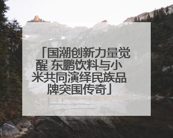 国潮创新力量觉醒 东鹏饮料与小米共同演绎民族品牌突围传奇