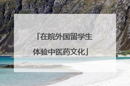 在皖外国留学生体验中医药文化