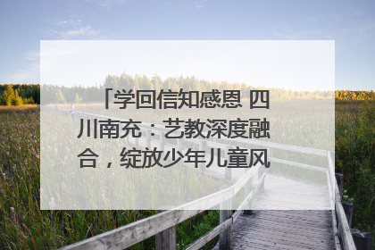 学回信知感恩 四川南充：艺教深度融合，绽放少年儿童风采｜您牵挂的四川