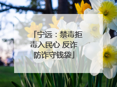 宁远：禁毒拒毒入民心 反诈防诈守钱袋