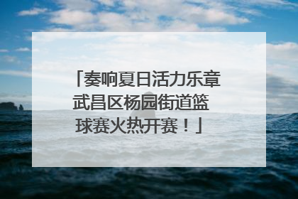 奏响夏日活力乐章 武昌区杨园街道篮球赛火热开赛！