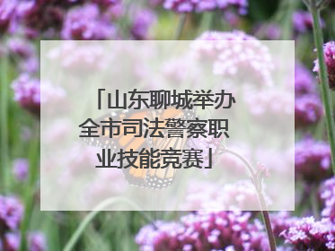 山东聊城举办全市司法警察职业技能竞赛