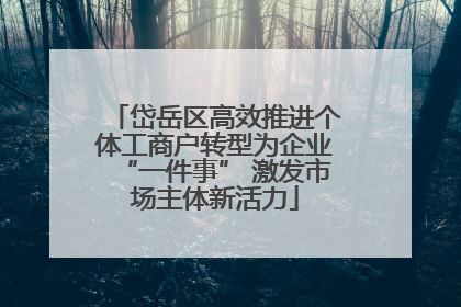 岱岳区高效推进个体工商户转型为企业“一件事” 激发市场主体新活力