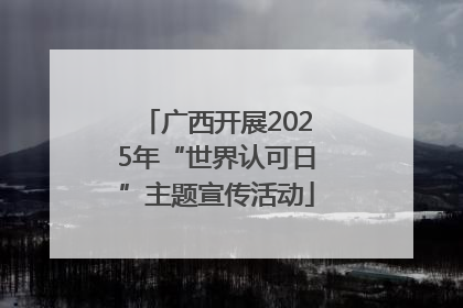 广西开展2025年“世界认可日”主题宣传活动