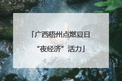广西梧州点燃夏日“夜经济”活力