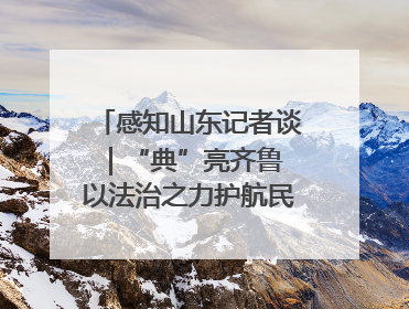 感知山东记者谈｜“典”亮齐鲁 以法治之力护航民生与营商环境