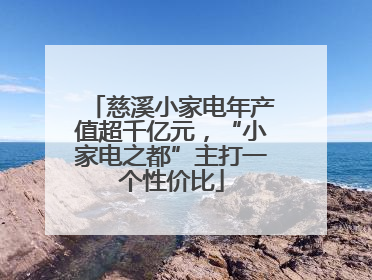 慈溪小家电年产值超千亿元，“小家电之都”主打一个性价比