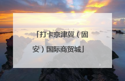 打卡京津冀（固安）国际商贸城