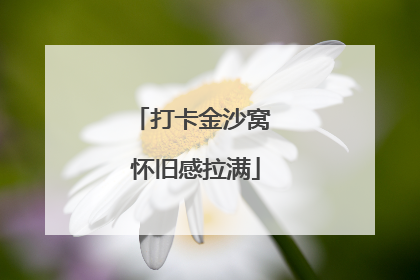 打卡金沙窝 怀旧感拉满