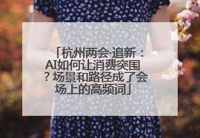 杭州两会·追新：AI如何让消费突围？场景和路径成了会场上的高频词