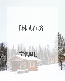 林武在济宁调研