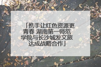 携手让红色资源更青春 湖南第一师范学院与长沙城发文旅达成战略合作