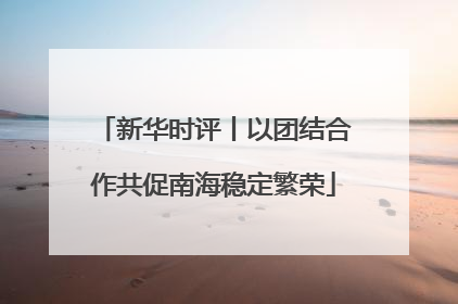 新华时评丨以团结合作共促南海稳定繁荣