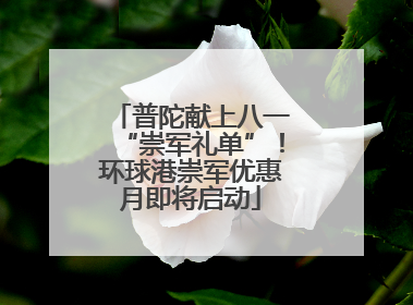 普陀献上八一“崇军礼单”！环球港崇军优惠月即将启动