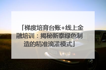 梯度培育台账+线上金融培训：揭秘新泰绿色制造的精准滴灌模式