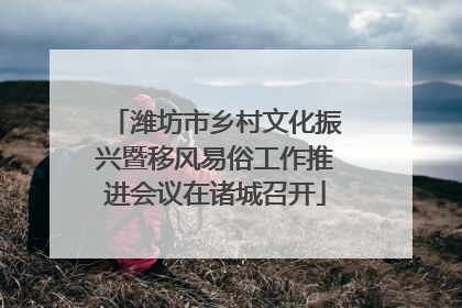 潍坊市乡村文化振兴暨移风易俗工作推进会议在诸城召开