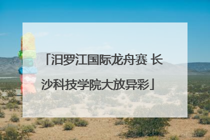 汨罗江国际龙舟赛 长沙科技学院大放异彩