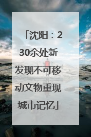 沈阳：230余处新发现不可移动文物重现城市记忆